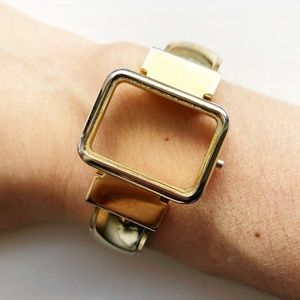 Vintage two-tone watch band bracelet